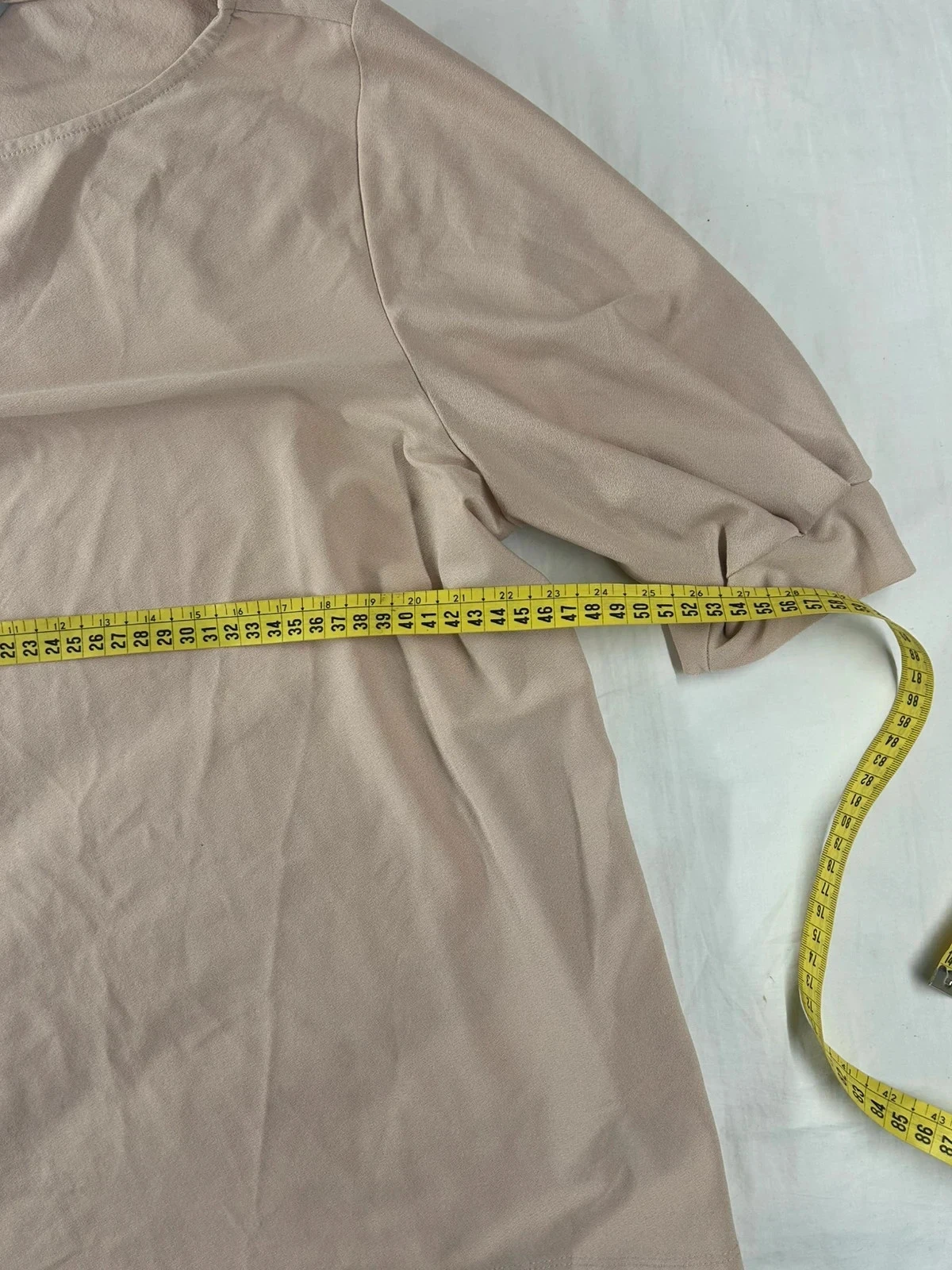 Blusa beige vintage de manga corta de segunda mano de h&m – photo 10